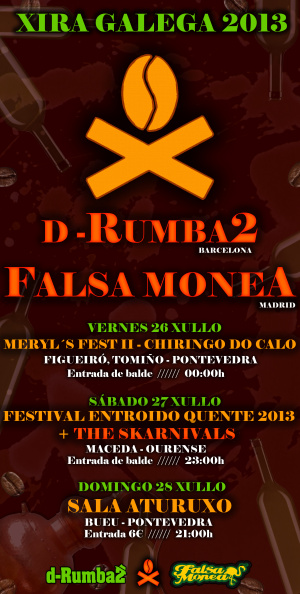 Falsa Monea (funk rumba ska / Madrid) + D-Rumba2 (rumba fusión / Barcelona)