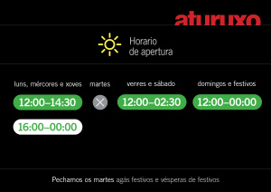Novos horarios de apertura.