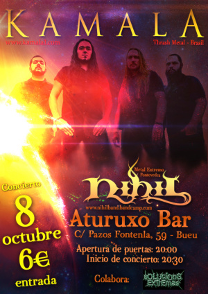 Kamala (Thrash Metal | Brasil) + Nihil (Metal Extremo | Pontevedra)